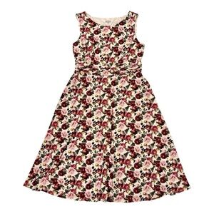 NorthStyle Floral Ruched Waist Dress Size 18